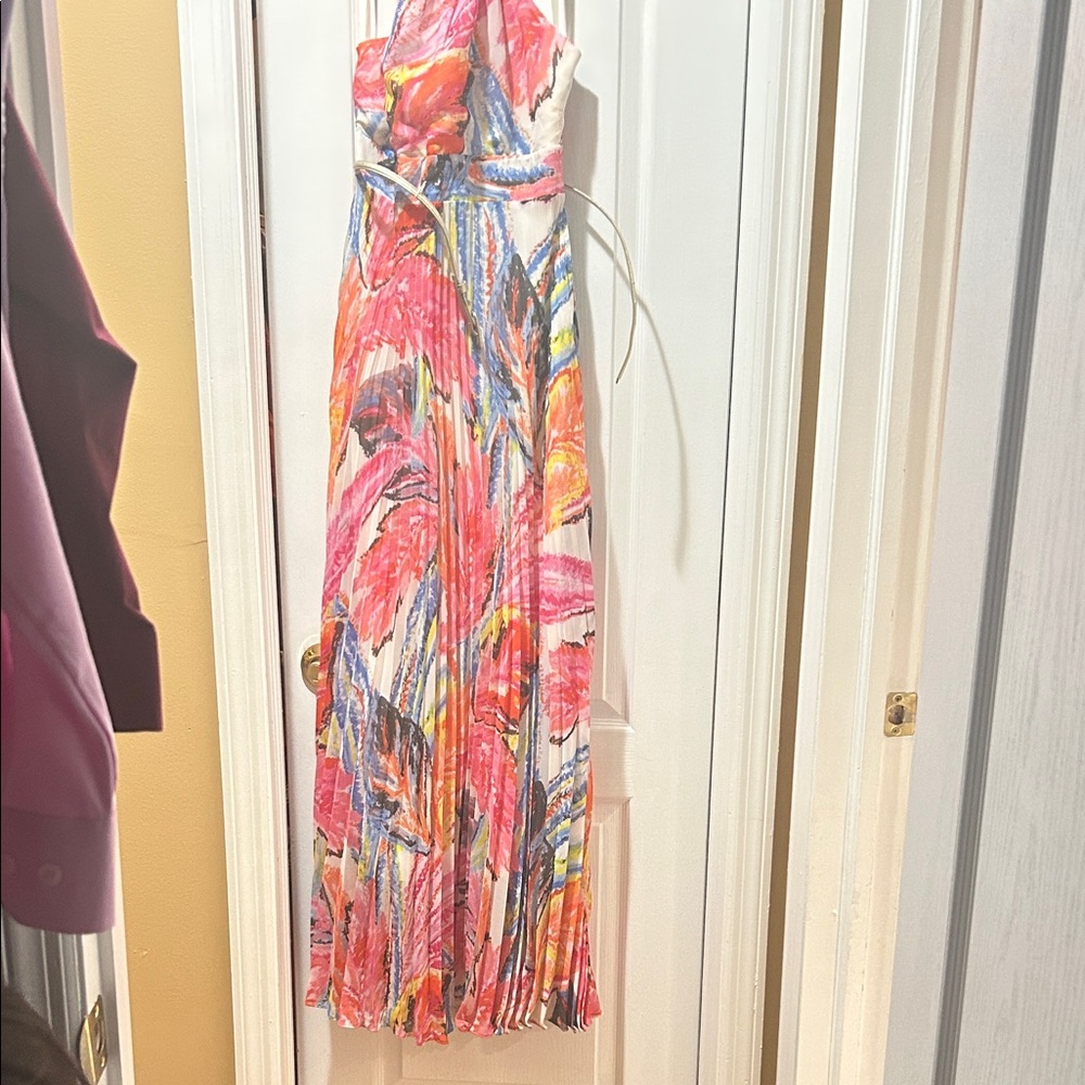 INC International Concepts Pink and Blue Maxi Dress - Picture 2 of 3